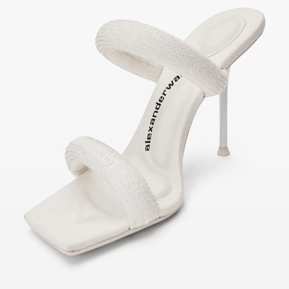 Alexander Wang white Juliet crystal heels (white) - Picture 1 of 15
